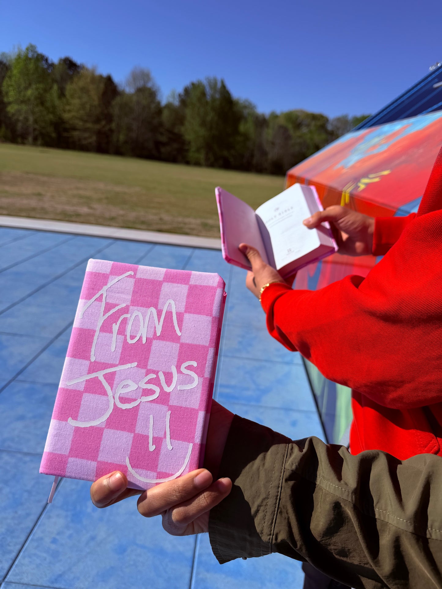 Custom Pink Bible