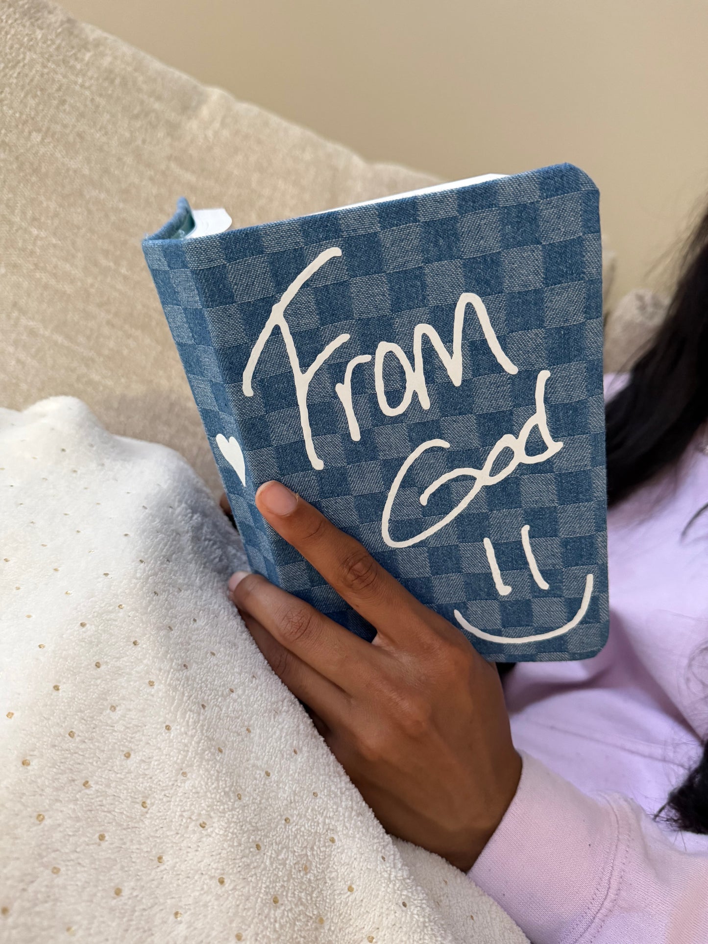 Custom Checker Board Denim Bible