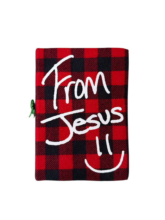 Custom Red Plaid Bible